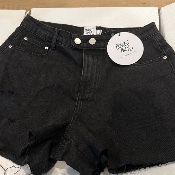 Estrella Denim Shorts Black - Picture 8 of 9